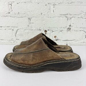 Vintage 90’s Y2K Journeys Brown Chunky Slip On Sandals 9